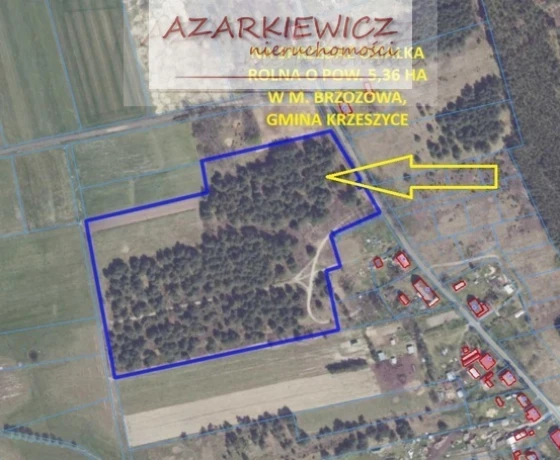 Działka na sprzedaż, Brzozowa - 220 000 zł