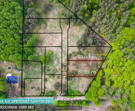 Działka na sprzedaż, Santoczno - 139 000 zł
