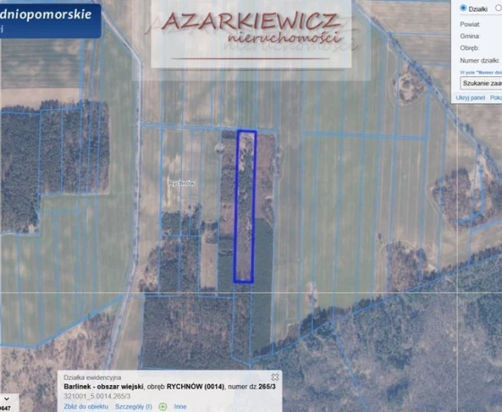 Działka na sprzedaż, Rychnów - 90 000 zł