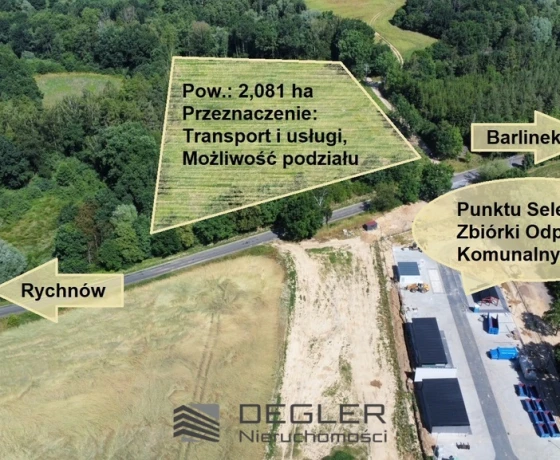 Działka na sprzedaż, Rychnów - 1 352 910 zł