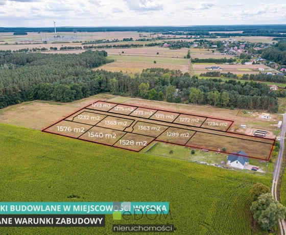 Działka na sprzedaż, Wysoka - 86 380 zł