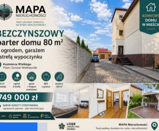 Mieszkanie na sprzedaż, Gorzów Wielkopolski, Os. Piaski - 749 000 zł
