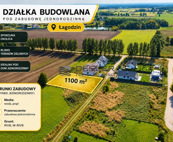 Działka na sprzedaż, Łagodzin - 115 000 zł