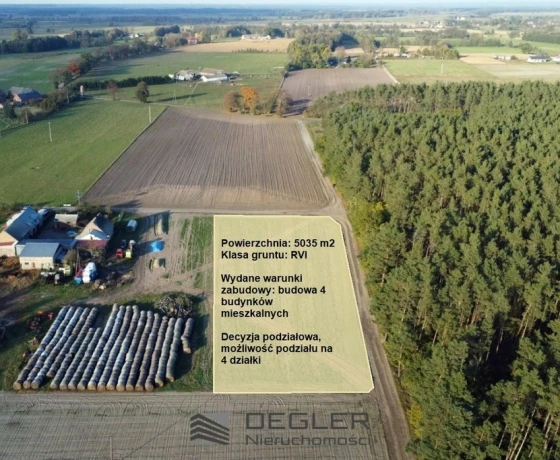 Działka na sprzedaż, Nowe Polichno - 179 000 zł